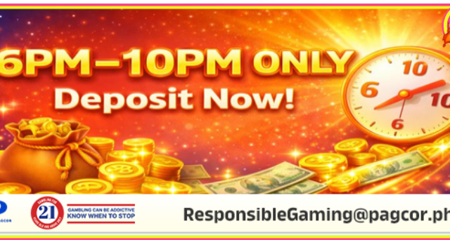 123GO MAG-DEPOSIT FROM 6PM-10PM PARA MAY DAGDAG BONUS